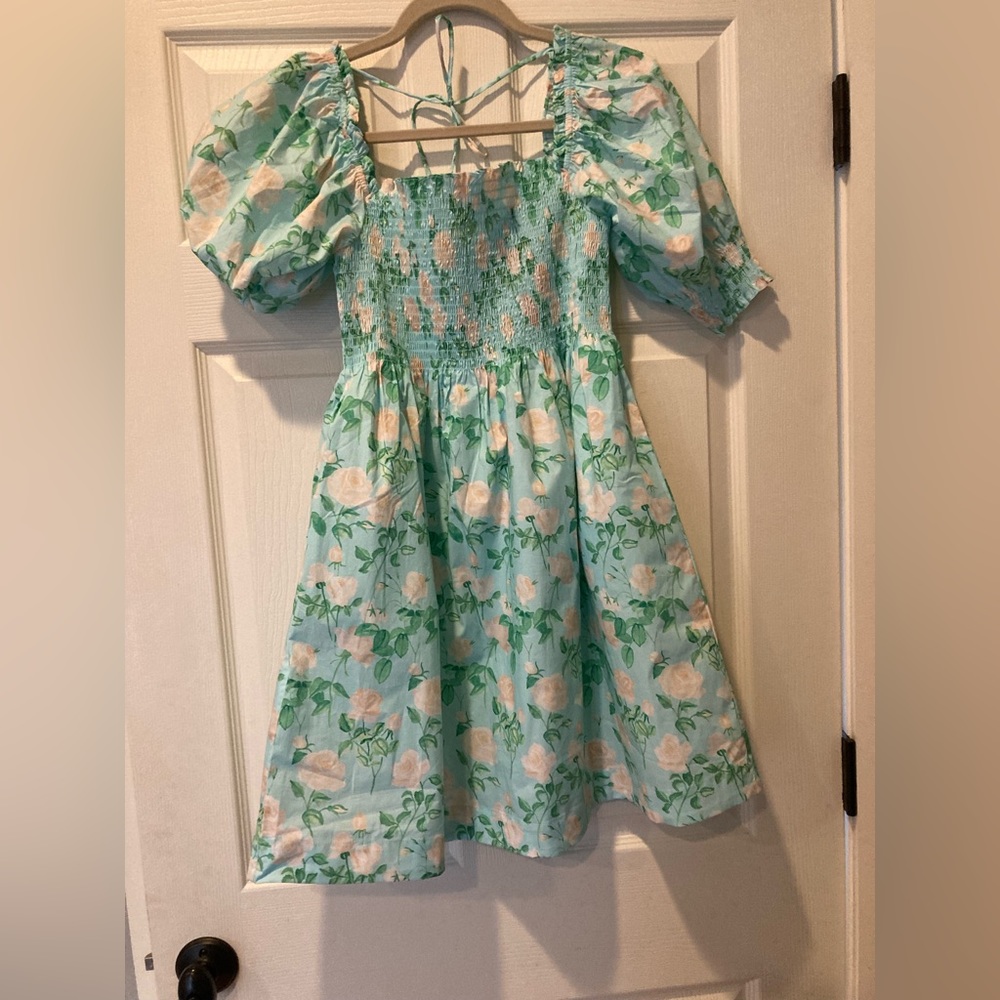 NWT Hillhouse Athena nap dress Blue Rose